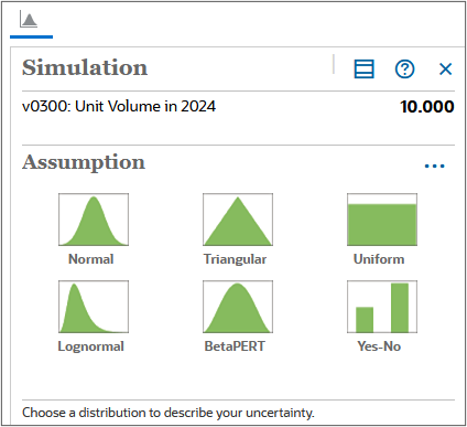 Selecting a distribution type